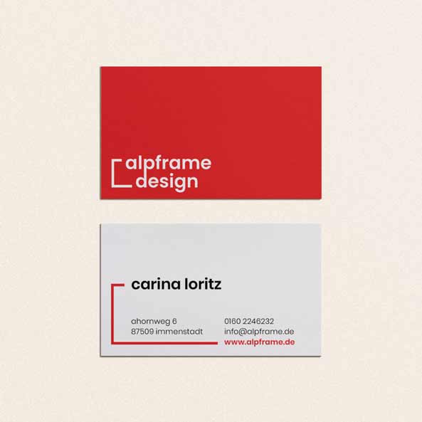 Alpframe Business Cards