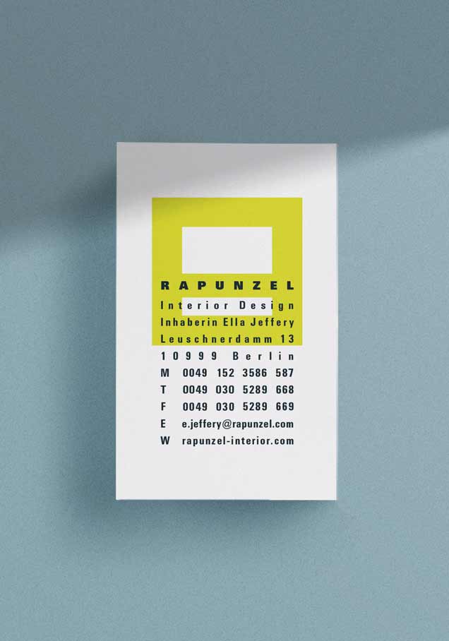 Rapunzel Business Card