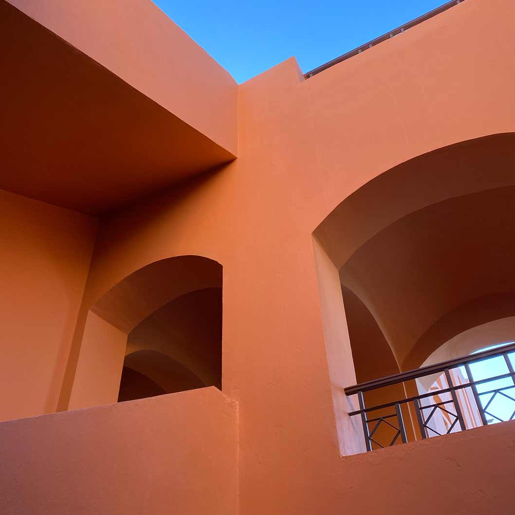 Orange Building Corner